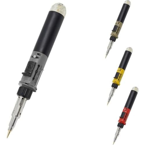 Gas Soldering Iron Kit Igniting Blow Torch Butane Pen Shaped Cordless