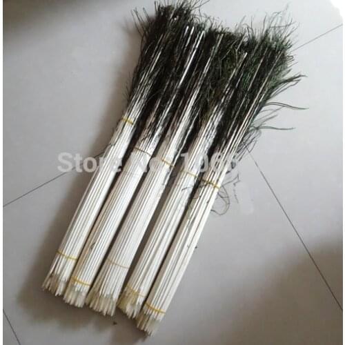 Hot Sale! 800pcs/lot Peacock feather stem 60cm long diameter 5-5.5mm Stalks on floats