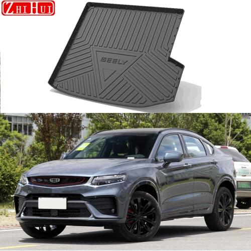 Car Rear Trunk Liner Cargo Boot TPO Trunk Mat Floor Tray Mud Kick Carpet For Geely Tugella Xingyue FY11 2019-2021 Accessories