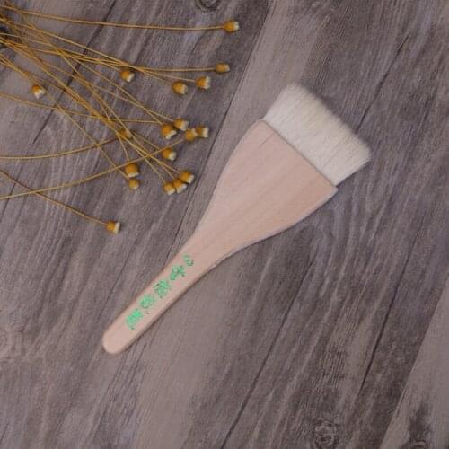 Goat Hair Handle Art Supplies Watercolor Acrylic Wood Oil Paint Brush Six Sizes L4MD