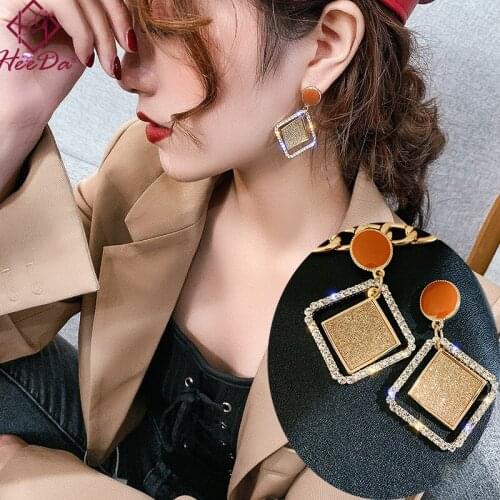 Kpop Fashion Geometric Set Auger Stud Earrings Women 925 Needle Anti Allergy Ear Accessories 2020 Lady New Elegant Jewelry