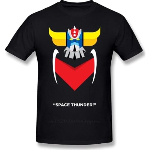 Grendizer T Shirt Grendizer T-Shirt Printed Casual Tee Shirt Mens Cute Cotton Short Sleeves Tshirt Guys Punk Designer Streetwear
