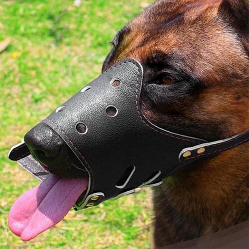 Soft PU Dog Mouth Muzzle Reflective Breathable Basket Muzzles For Small Medium Large Dogs Pets Training Supplies Accessories