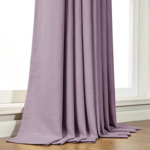 Modern Blackout Curtains for Living room Bedroom Curtains for Window Drapes Purple Finished Blackout Curtains 1 panel blinds