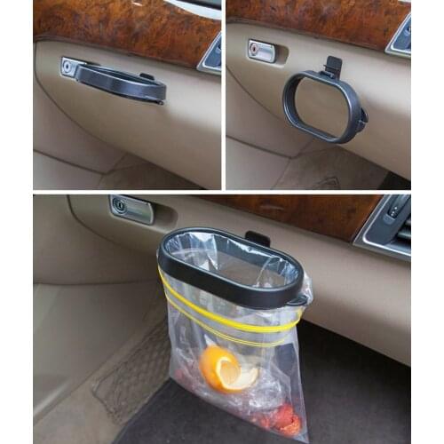 CarTrash Bin frame for Car Automoboiles Trash Can Frame Auto Garbege Waste Bag Holder Plastic Organizer Box Rubbish Accessories