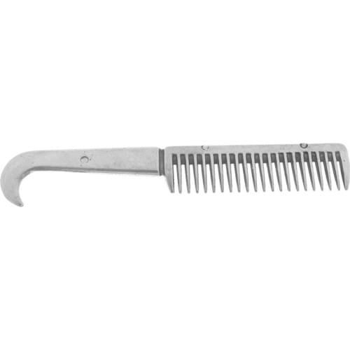 Stainless Steel Polished Horse Pony Grooming Comb Tool Currycomb Durable