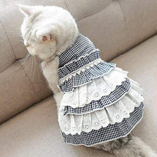 Luxury Dog Clothes Girl Clothing Small Pet Dog Dresses Pomeranian Schnauzer Puppy Summer Wedding Party Dress Yorkies Cat Costume