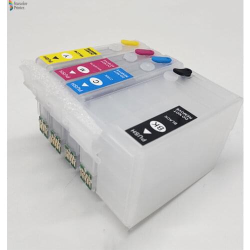 T27XL T2711-T2714 Refill Ink Cartridge with ARC Chip for Epson WorkForce WF-7110 WF-7210 WF-7710 WF-7715 WF-7720 WF-7610 WF-7620