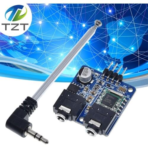 TEA5767 FM Stereo Radio Module For Arduino 76-108MHZ With Free Antenna Reverse Polarity Protection Diode Filtering Sensor