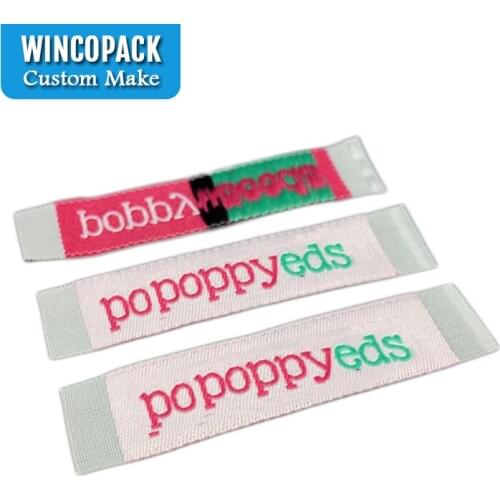 China Direct Factory Custom Own Logo Damask Woven Label And Shoe Insole Woven Labels WL055