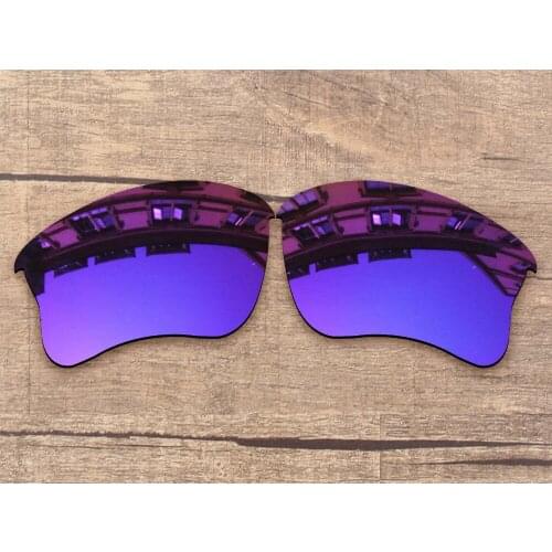 Vonxyz Violet Mirror Polarized Replacement Lenses for-Oakley Flak Jacket XLJ Frame