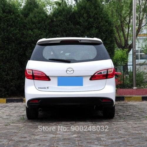For mazda 5 Spoiler High Quality 2011-2015 ABS Plastic Unpainted Color Rear Roof Spoiler Wing Trunk Lip Boot Cover Car Styling
