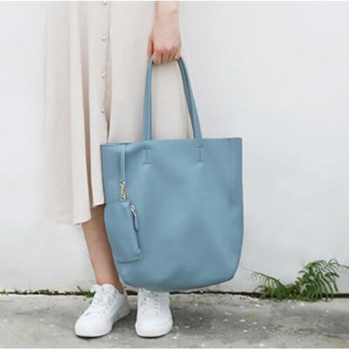 Bag Women Handbag Tote Bag Briefcase Casual Leather Large Capacity Female Shoulder Bag Computer Bag Head Layer Cowhide Ladies