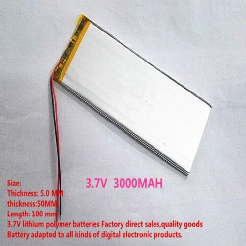 1PCS free shipping tablet battery 3000MAH 0550100 5050100