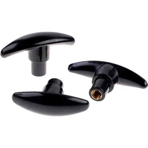 1PC Male Thread T Shaped Head Clamping Nuts Knob For Industry Equipment Plastic Carbon Steel Galvanization M6/M8/M10