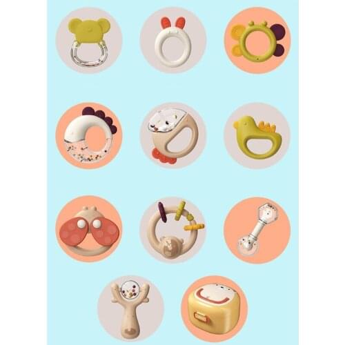 3 to 6 Month Baby Toys for Babies 0 to 6 to 12 Months 10 Pieces Multi-Surface Texture Teethers with Storage Box