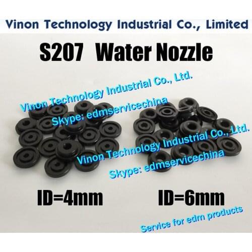 2pcs/set) Ø4mm S207/4 edm Water Nozzle Upper 3082998, Nozzle G4 for AQ.A.EPOC type 86-2/90-1
