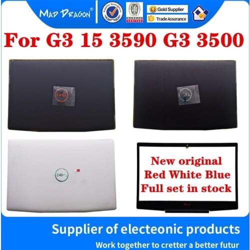747KP 0747KP YGCNV 0YGCNV 3HKFN 03HKFN 7MD2F 07MD2F 9HCYM 09HCYM For Dell G3 15 3590 G3 3500 blue red LCD Back Cover LCD Bezel