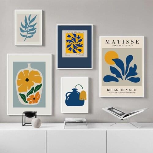 Abstract Coral Leaf Wall Art Canvas Painting Illustration Nordic Poster and Print Pictures for Living Room Decor Home Decoration