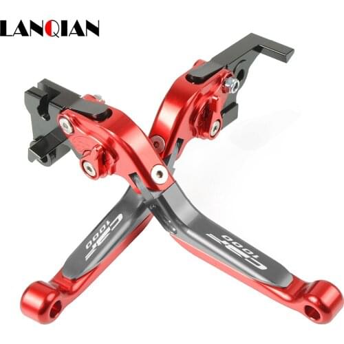 Motorcycle Accessories CNC Adjustable Brake Clutch Levers With LOGO For HONDA CBF1000 CBF 1000 2006 2007 2008 2009