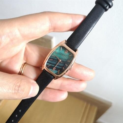 Pop Vogue Design Rectangle Women Watches Luxury Female Quartz Watch Simple Ladies Wristwatches Woman Black Leather Clock