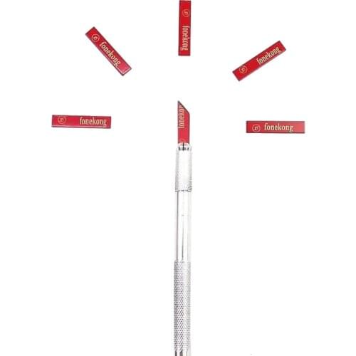 Fonekong red blade cpu blade safey to clean A10 A9 CPU remove the glue protect hands blade for mobile phone hard disk baseband