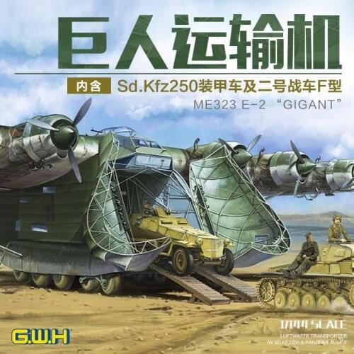 GreatWall L1007 1/144 SCALE ME323 E-2"GIGANT"LUFT WAFFE TRANSPORTER/W SD.KFZ 250