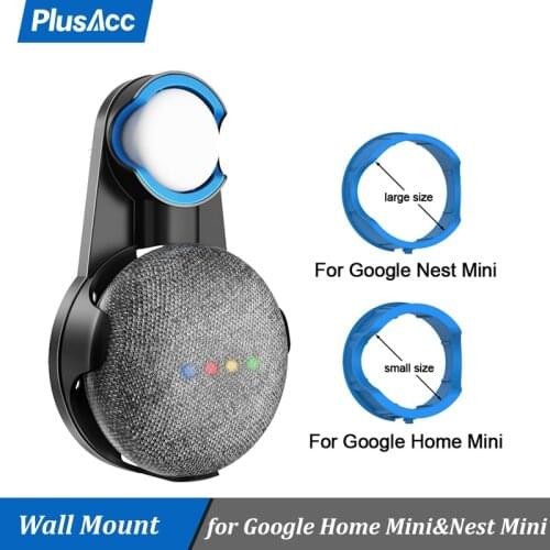 Outlet Wall Mount Holder Cord Bracket For Google Home Nest Mini Voice Assistant Plug In Kitchen Bedroom Audio Stand