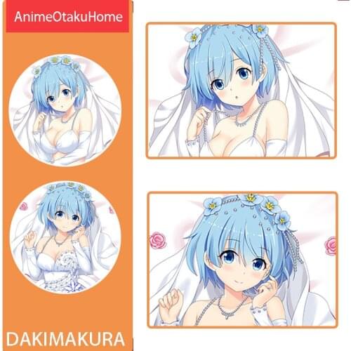 Anime Manga Re:Zero Starting Life in Another World Rem Sexy Lovely Girl Throw Pillow Cover Hugging Pillowcase Bedding Dakimakura