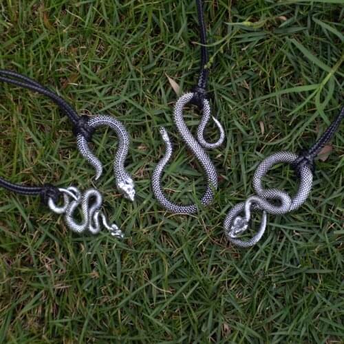 4type Witch Snake Necklace Serpent Pendant Amulet Magic Gothic Pagan Jewelry For Women