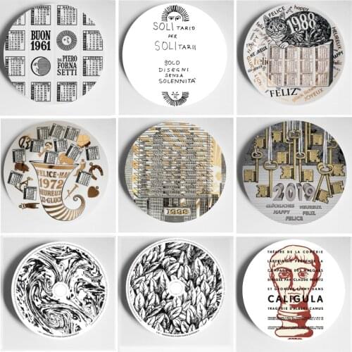 Simplicity Wall Plate Italy Design Decorative Dishes Elegant Art Plate Small And Exquisite Handcrafts Home Bar Studio