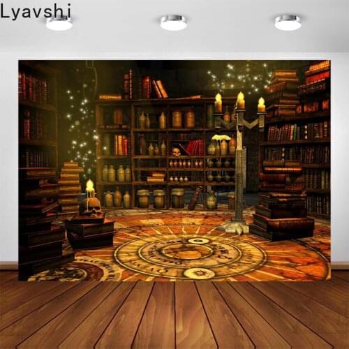 Lyavshi luxury photography Halloween night background studio witch room decoration photo booth background
