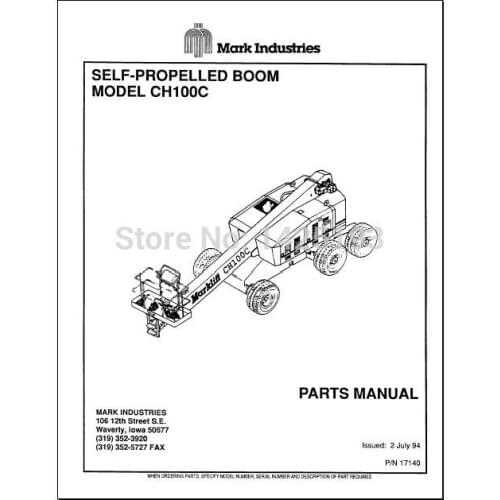 Mark Lift Workshop Manual and Parts Manuals