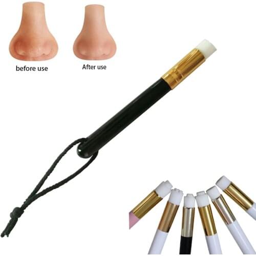 50 Pcs Wholesale Deep Cleaning Blackhead Brush Nose Washing Brush Blackhead Cleaner Exfoliating Facial Cleansing Brush