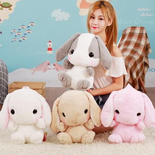 Cute Cartoon Rabbit Shoulder Bag Furry Rabbit Cartoon Plush Bags Girls Birthday Gifts