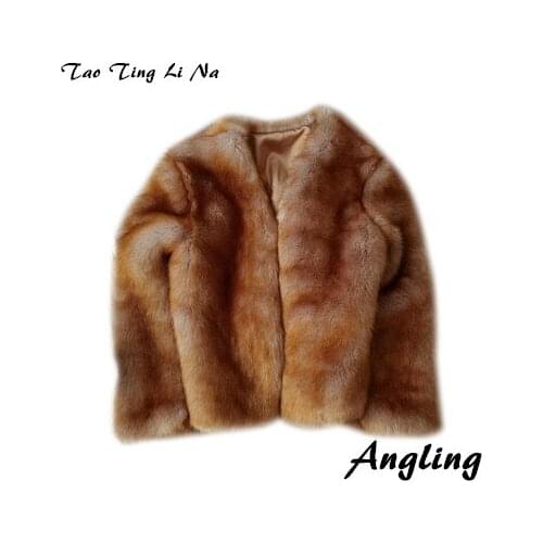 2020 New Style High-end Fashion Women Faux Fur Coat S17