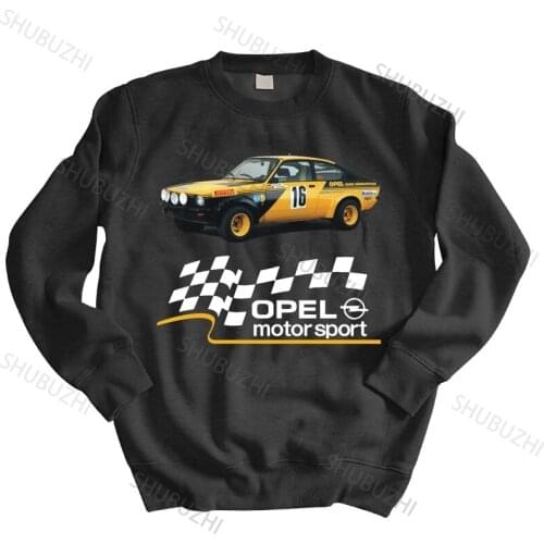 Men streetwear sweatshirt Opel Kadett GTE Rallye Rally WRC Soft Cotton hoodies brand hoodie black autumn clothes drop shipping
