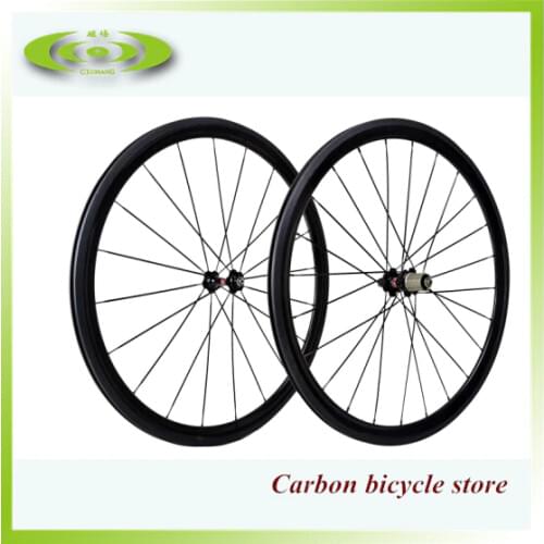 Carbon wheels clincher 38mm road bike carbon wheelset 3k glossy Chinese carbon wheels for bicycle