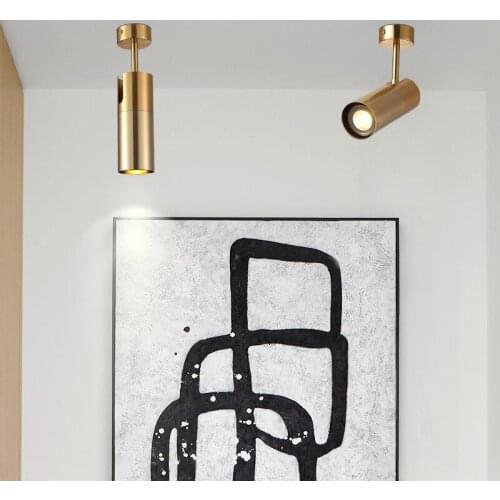 All Nordic bronze with the lamp sitting room background wall canister light household led track light AD9973