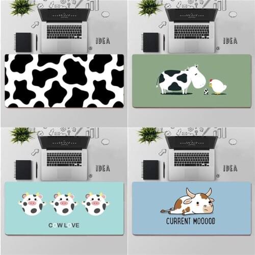 FHNBLJ Top Quality Cute Cow Natural Rubber Gaming mousepad Desk Mat Free Shipping Large Mouse Pad Keyboards Mat