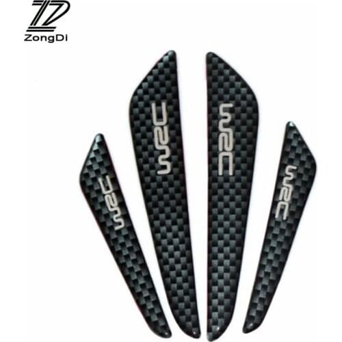 ZD 4pcs Car Door Protection Stickers For Passat B5 B6 Peugeot 206 308 207 407 508 406 301 Skoda Octavia 2 A7 A5 Rapid Fabia Yeti