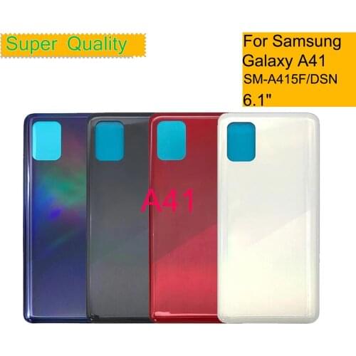 10Pcs/Lot For Samsung Galaxy A41 A415 SM-A415F/DSN Housing Back Cover Case Rear Battery Door Chassis Housing Replacement