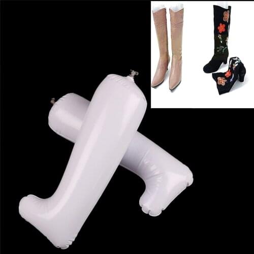2PCS/lot Inflatable Useful Long Boots Shoes Stand Holder Plastic Hot Shoe Stretcher Support Shaper Hanger