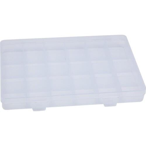 2pcs/Lot Clear Plastic Adjustable Small Screw Component Electronic Parts Compartment Storage Box Jewelry Earring Bead Organizer