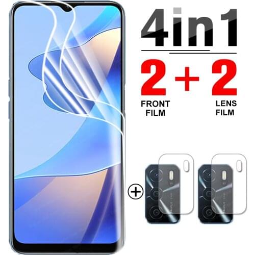 4-in-1 Hydrogel Film for Oppo A16 Screen Protector Protective films For Oppo A16 A 16 6.52'' CPH2269 safety film not glass