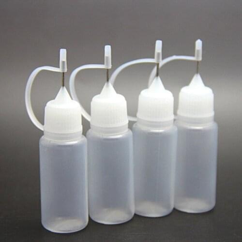 5 Pcs 10ml E-liquid Empty Bottle Needle Bottle for Electronic Cigarette Dropper Bottles Health99