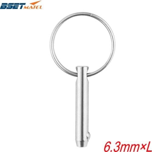 6.3mm BSET MATEL Marine Grade 1/4 inch Quick Release Ball Pin for Boat Bimini Top Deck Hinge Marine Stainless Steel 316