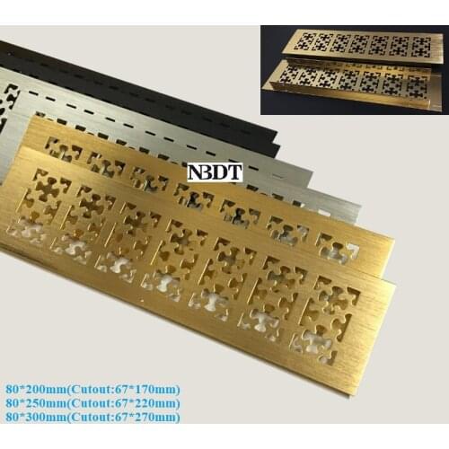 80mm Honeycomb Snow Flower Fancy Rectangle Gold Silver Black Aluminum Air Vent Grille Cover Furniture Cabinet Air Conditioner