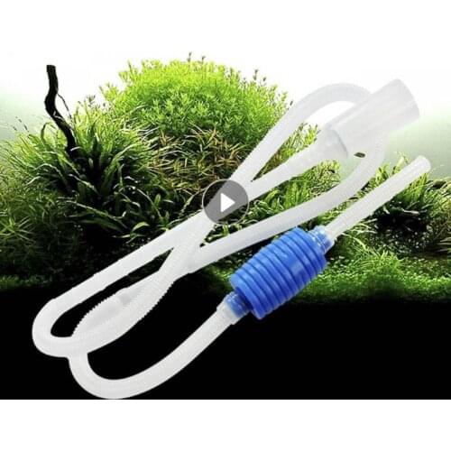 Aquarium Gravel Cleaner Vacuum Handheld Siphon Pump With Filter Nozzle Fish Tank Water Changer Air Pump Cleaning Accessories