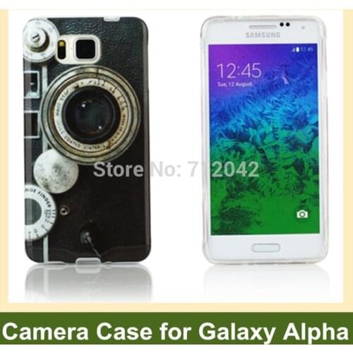 OEEKOI Retro Cassette Tape Radio Camera Garden Flower Leopard Zebra Pattern Soft TPU Gel Case for Samsung Galaxy Alpha G850